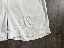 Load image into Gallery viewer, 1930s denim shortalls . vintage 30s overalls shorts . size small to medium