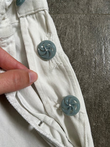 1930s denim shortalls . vintage 30s overalls shorts . size small to medium