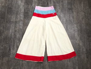 1930s beach pajama pants . 30s sportswear pants . size s