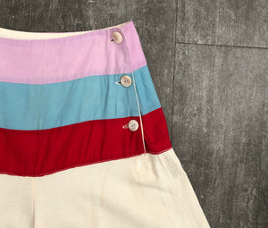 1930s beach pajama pants . 30s sportswear pants . size s