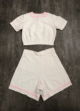 Load image into Gallery viewer, 1930s playsuit . vintage 30s top and shorts . size xs