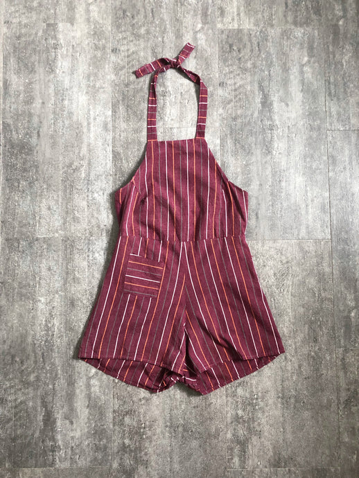 1930s playsuit . vintage 30s romper . size s/m to m