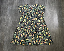 Load image into Gallery viewer, 1920s tulip print dress . vintage 20s dress . size xl to xxl