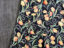 Load image into Gallery viewer, 1920s tulip print dress . vintage 20s dress . size xl to xxl