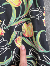 Load image into Gallery viewer, 1920s tulip print dress . vintage 20s dress . size xl to xxl