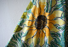 Load image into Gallery viewer, 1950s skirt . vintage 50s sunflower skirt