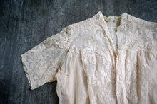 Load image into Gallery viewer, Antique Edwardian blouse . vintage floral net top