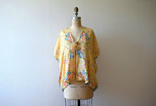 Load image into Gallery viewer, 1920s 1930s silk pongee bed jacket . vintage 20s floral robe