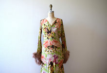 Load image into Gallery viewer, 1930s silk gown . vintage 30s floral print dress