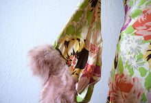 Load image into Gallery viewer, 1930s silk gown . vintage 30s floral print dress