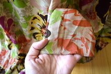 Load image into Gallery viewer, 1930s silk gown . vintage 30s floral print dress