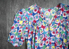 Load image into Gallery viewer, 1930s rayon dress . vintage late 30s floral print dress