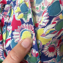 Load image into Gallery viewer, 1930s rayon dress . vintage late 30s floral print dress