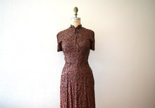 Load image into Gallery viewer, 1940s Ceil Chapman dress . vintage sequin dress