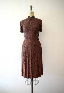 1940s Ceil Chapman dress . vintage sequin dress