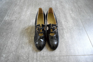 1920s shoes . vintage 20s Mary Jane heels