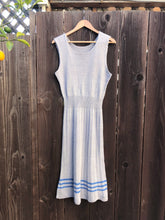 Load image into Gallery viewer, 1940s pinafore knit dress . vintage 40s dress . size small to xl