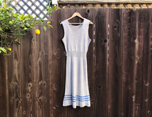 Load image into Gallery viewer, 1940s pinafore knit dress . vintage 40s dress . size small to xl
