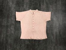 Load image into Gallery viewer, 1950s knit top . vintage 50s pink lurex top . size small to medium