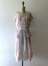 Load image into Gallery viewer, Vintage 1920s dress . antique striped dress