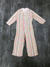 Load image into Gallery viewer, 1930s striped playsuit . vintage 30s pajamas