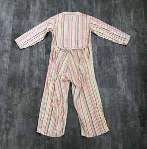 1930s striped playsuit . vintage 30s pajamas