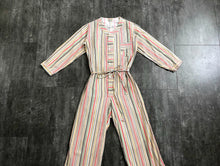 Load image into Gallery viewer, 1930s striped playsuit . vintage 30s pajamas