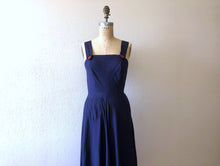 Load image into Gallery viewer, 1940s style pinafore . reproduction dress