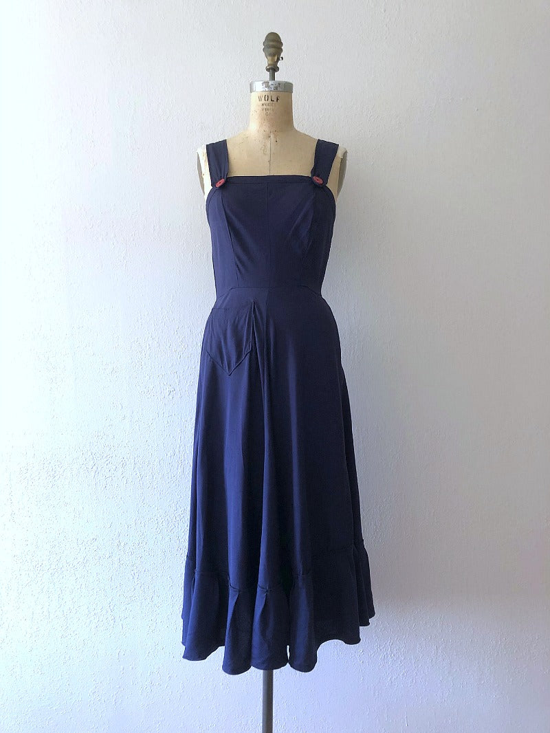 1940s style pinafore . reproduction dress bluefennel 1940s style pinafore . reproduction dress bluefennel