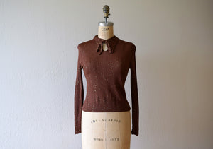 1930s knit top . vintage 30s top