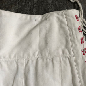 1930s sportswear pants . vintage 30s lace up pants . size l to xl