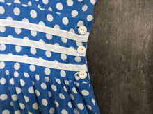 Load image into Gallery viewer, 1950s polka dot dress . vintage 50s dress . size m/l to l