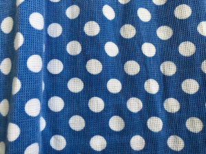 1950s polka dot dress . vintage 50s dress . size m/l to l