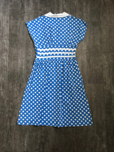 Load image into Gallery viewer, 1950s polka dot dress . vintage 50s dress . size m/l to l