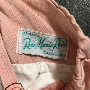 Rose Marie Reid swimsuit . vintage 1950s bathing suit . size s/m to m
