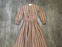 Load image into Gallery viewer, 19th century calico dress . antique dress . size xs to s