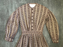 Load image into Gallery viewer, 19th century calico dress . antique dress . size xs to s