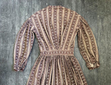 Load image into Gallery viewer, 19th century calico dress . antique dress . size xs to s