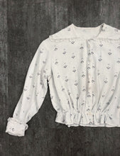 Load image into Gallery viewer, 1910s calico blouse . antique Edwardian top . size s