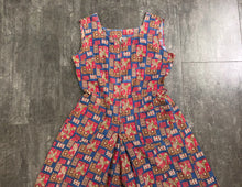 Load image into Gallery viewer, 1950s romper . vintage 50s zip front playsuit