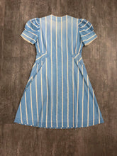 Load image into Gallery viewer, Vintage 1940s dress . 40s zip front dress . size large to l/xl