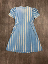 Load image into Gallery viewer, Vintage 1940s dress . 40s zip front dress