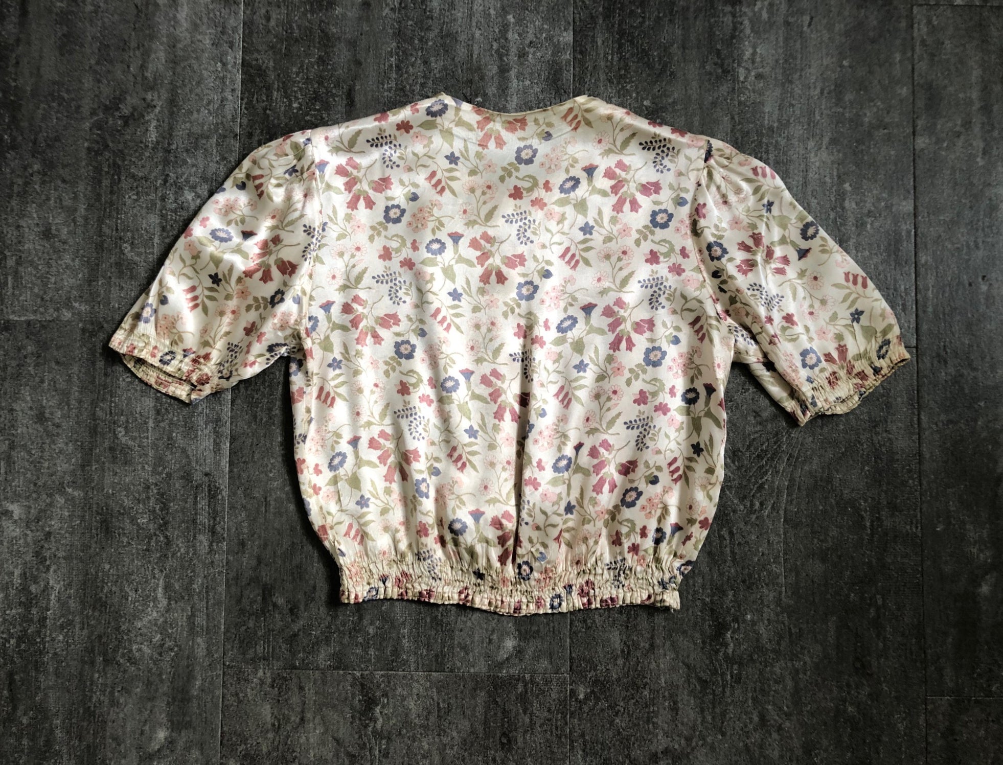 1930s satin blouse . vintage 30s top . size s – bluefennel