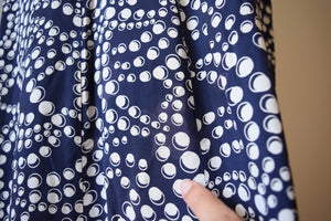 1940s polka dot dress . vintage 40s rayon dress