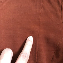 Load image into Gallery viewer, 1940s zip front jacket . vintage 40s top . size s to s/m