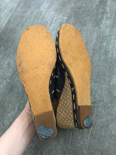 Load image into Gallery viewer, 1970s wedge sandals . vintage 70s shoes