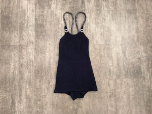 1930s swimsuit . vintage 30s knit bathing suit
