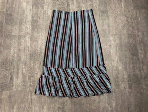 Antique striped petticoat . vintage skirt