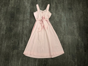 1950s sundress . vintage 50s pink dress