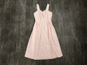 1950s sundress . vintage 50s pink dress